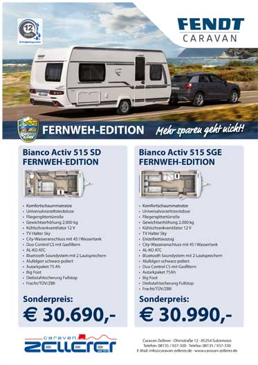 Fendt Caravan Fernweh Edition