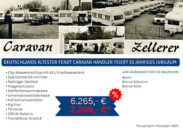 55 Jahre Firmenjubiläum bei Caravan Zellerer